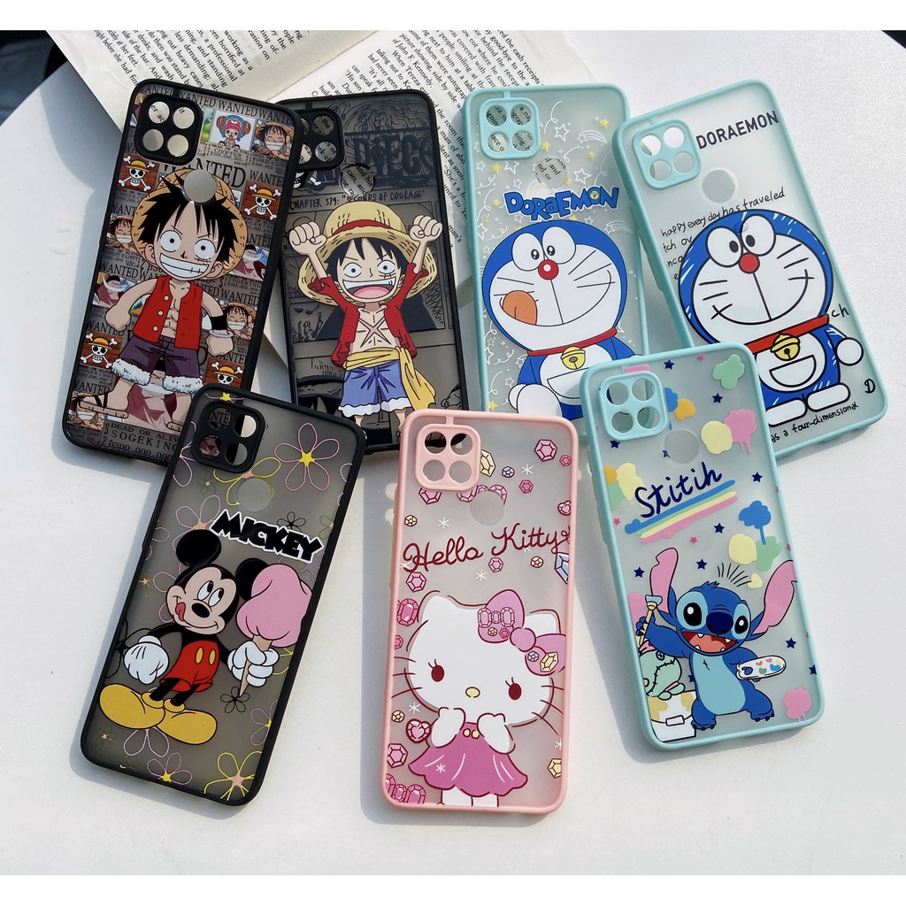 เคสหลังกันกล้องสกรีนลายการ์ตูนน่ารักๆ วันพีช มิกกีเเม้สา์สำหรับรุ่นOPPO A15-A73-A57-A59-F1S-A37-A83-F11PRO