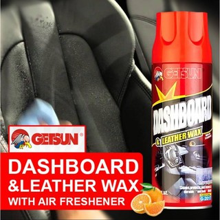 GETSUN Dashboard &amp; Leather Wax สเปรย์เคลือบเงา คอนโซล รถยนต์ เคลือบเบาะหนัง แผงหน้าปัดรถ ปกป้องวัสดุภายในรถไม่ให้ซีดจาง