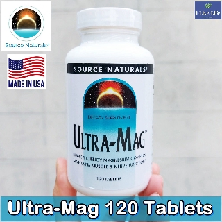 แมกนีเซียม Ultra-Mag 120 Tablets - Source Naturals