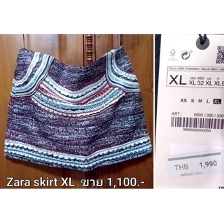 zara skirt ใหม่ป้ายห้อย ไซส์ xl