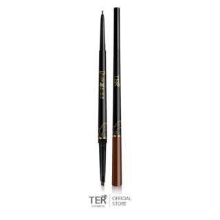 TER – DUO 3D ALL STYLE SLIM EYEBROW PENCIL ดินสอเขียนคิ้วรุ่นดูโอ้ หัวสลิม