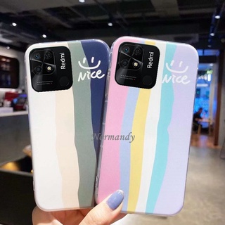 เคส Handphone Case for Xiaomi Mi 12 11T Pro 11 Lite 5G NE Redmi 10C 10 Note 11S 11 Pro+ Plus 5G 2022 NEW Creativity Rainbow Stripe Casing Silicagel TPU Soft Case Shockproof Back Cover เคสโทรศัพท์