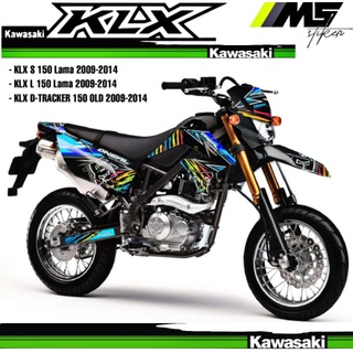 สติกเกอร์รูปลอก Fullbody KLX 150 Lama 2009-2014 KLX L Lama KLX S Lama DTRACKER Old KLX Old KLX KLX - Striping KLX - Sticker KLX | ลวดลาย Dc