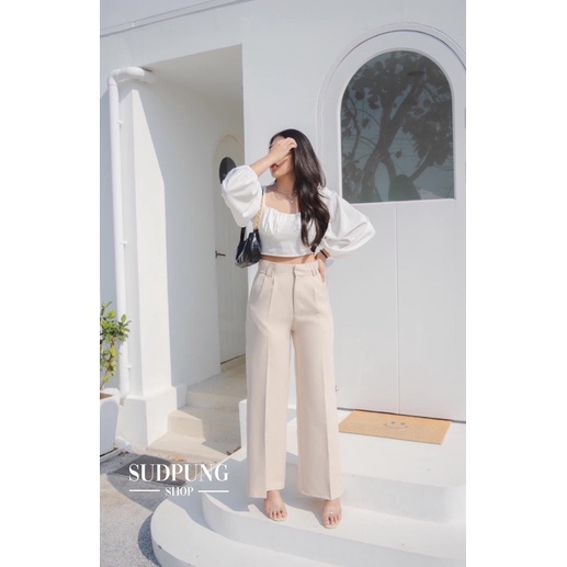 มือ2SUDPUNG-TWAIN HASP กางเกงขากระบอก