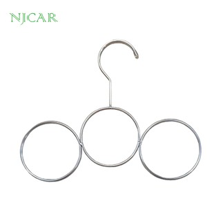 NJCAR H525 ไม้แขวน 3ห่วง ไม้แขวนเข็มขัด เนคไท สแตนเลส ไม้แขวนอเนกประสงค์