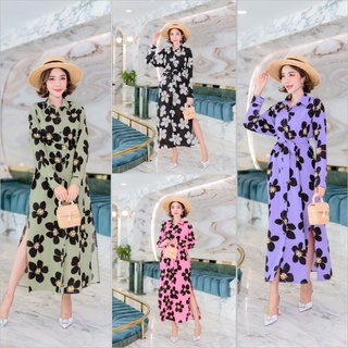 Maxi shirt/เชิ้ตยาว/เดรสเชิ้ต/Plussize/อก &gt;46/