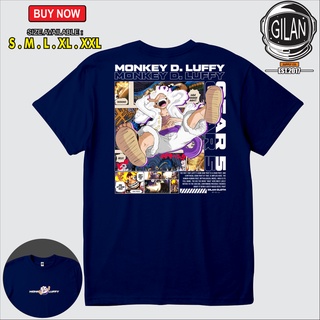 เสื้อยืด พิมพ์ลายอนิเมะ One Piece MONKEY D LUFFY GEAR 5 FIFTH NIKA V2