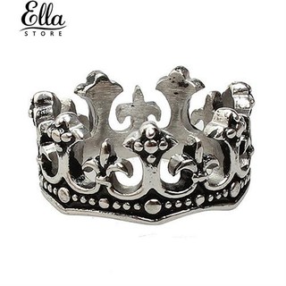 เครื่องประดับบุรุษเครื่องประดับไทเทเนียม Royal Crown Ring ของขวัญคริสต์มาส