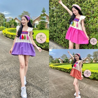 🌈✨มินิเดรสน่ารักๆ ชุดพื้นเมือง เดรสผ้าฝ้าย💐🌵🎀