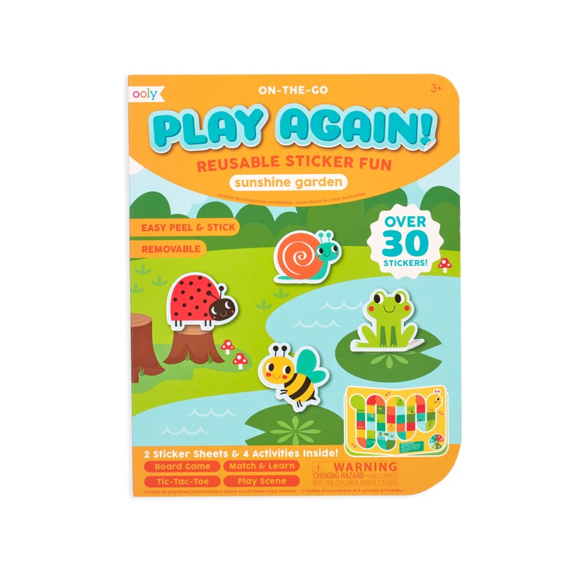 Sticker play Again-on the go ฝึก EF เสริมจินตนาการ สำหรับเด็กๆค่ะ :ลาย Sunshine Garden นำเข้าจากอเมริกา พร้อมส่ง