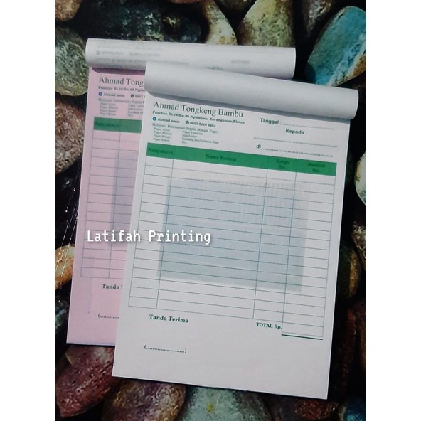 CUSTOM NOTE/SALES NOTE 1/2 A4