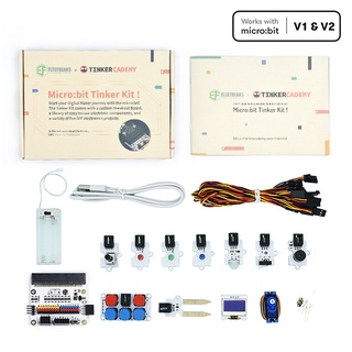 ชุดการเรียนรู้สำหรับการสร้างสิ่งประดิษฐ์ โครงงานและหุ่นยนต์ Micro:bit Tinker Kit ElecFreaks ในชุดไม่รวมไมโครบิต