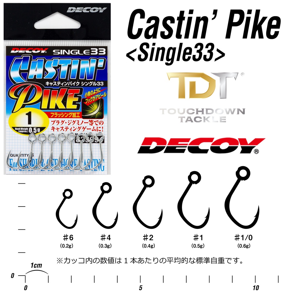 DECOY SINGLE33 CASTING PIKE ซิงเกิ้ลฮุคงานโหดๆ ญี่ปุ่นแท้ 100% | Shopee  Thailand