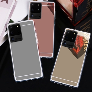 เคสโทรศัพท์มือถือแบบกระจก ชุบไฟฟ้า กันกระแทก สีพื้น สําหรับ OPPO Realme C15 C12 C11 C2 5i 6i 5 2 Pro 5Q OPPO A8 A5 A9 A31 2020 A52 A72 A92 A11K A1K A9X A7 A7X A5S F9 F11 Pro โทรศัพท์