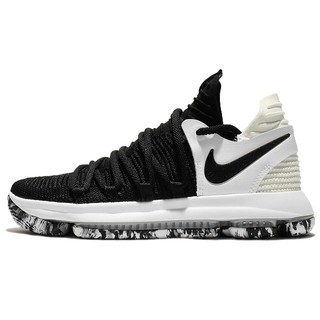 Nike รองเท้าบาส ฟิตเนส ลำลอง NIKE ZOOM KD10 EP แท้ สี *BLACK WHITE*