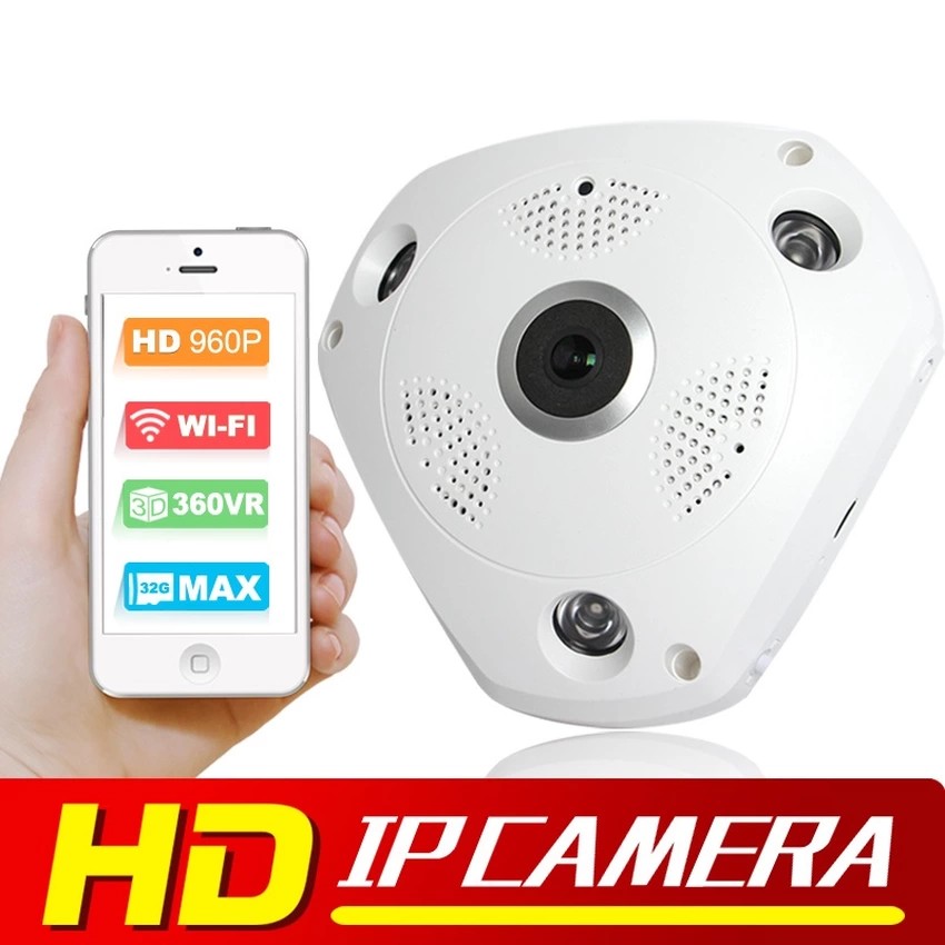 VR CAM กล้องวงจรปิดไร้สาย 360 3D Panoramic