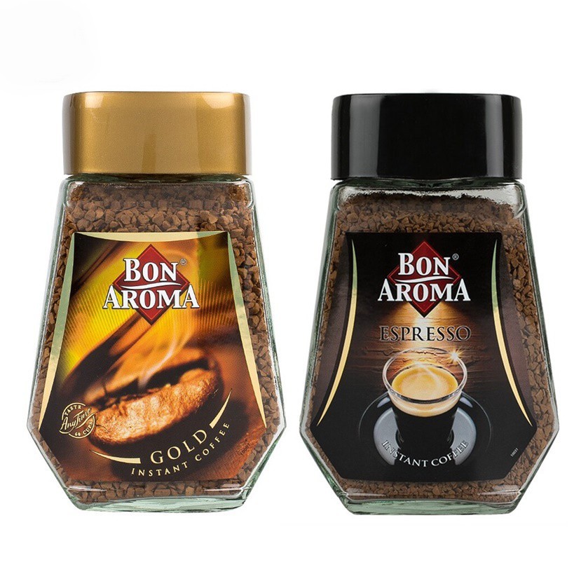 Bon Aroma instant Coffee กาแฟสำเร็จรูป บอนอโรม่า กาแฟ ขวด 100g