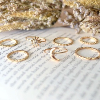 sun-moon ring set.