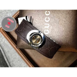 🍃GUCCI TWIRL BROWN RUBBER LADIES WATCH