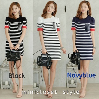 Stripe Knit Dress