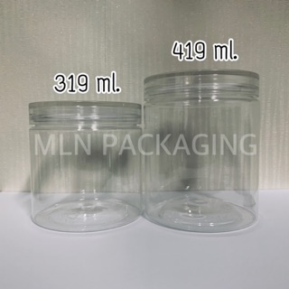 ราคากระปุก PET ฝาเกลียว 319ml & 419ml. (บรรจุของเหลวได้)