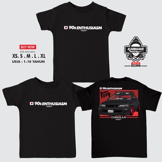 เสื้อยืด ลาย Karimake TOYOTA COROLLA AE101 GREAT COROLLA 90 ENTHUSIASM สําหรับผู้ชายS-5XL