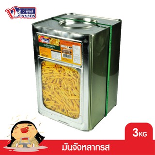 VFOODS วีฟู้ดส์ ขนมปังปี๊บมันจัง ข้าวโพดทอดกรอบหลากรส 3 กิโลกรัม