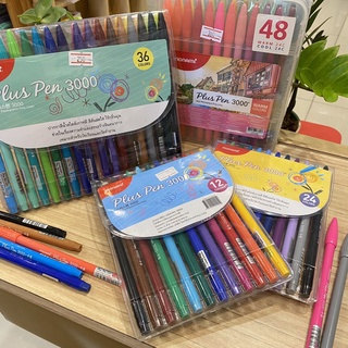 Plus Pen 3000 พลัสเพน3000 (12สี  24สี  36สี  48สี) โมนามิ monamiพร้อมส่ง