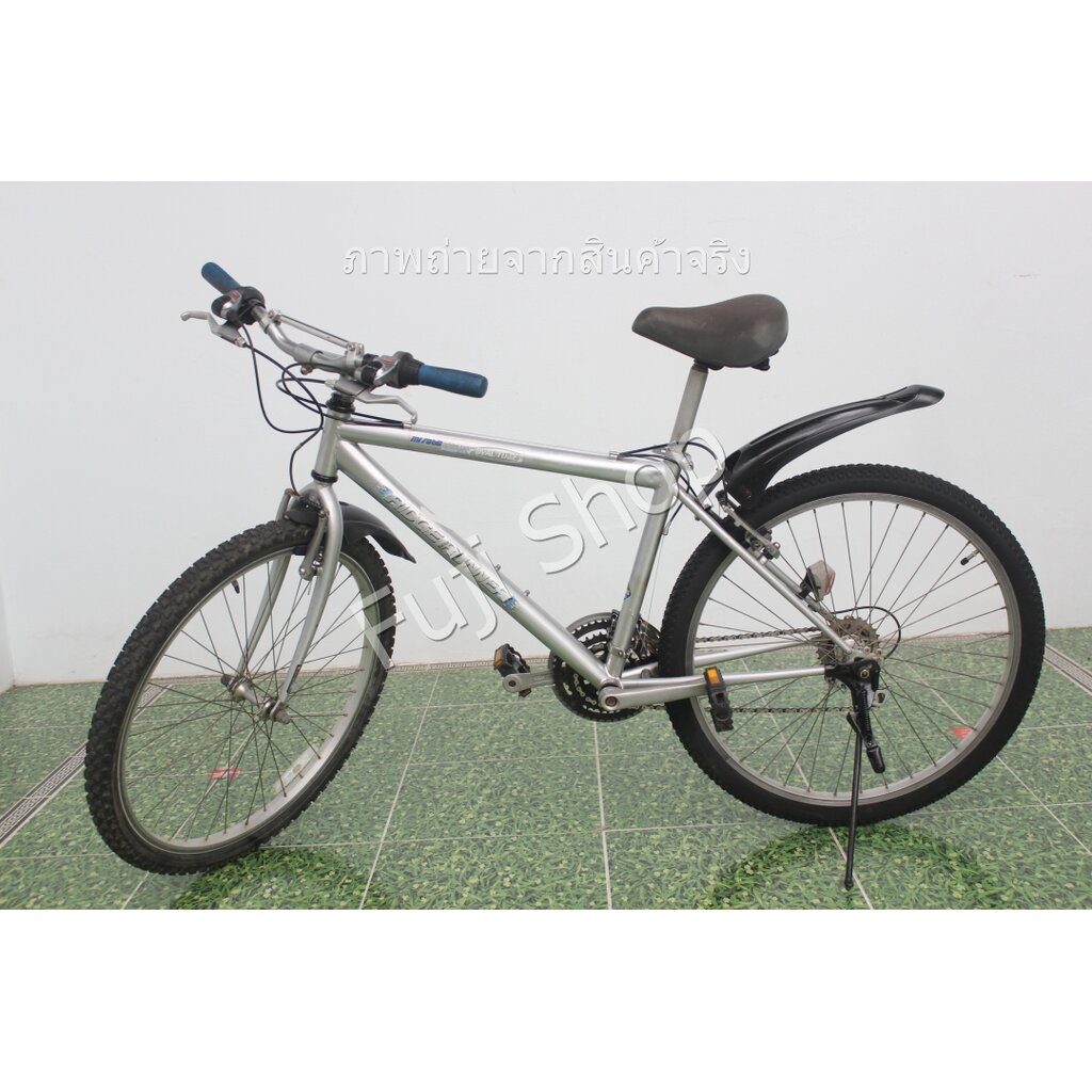 จักรยานเสือภูเขาญี่ปุ่น - ล้อ 26 นิ้ว - มีเกียร์ - Miyata - สีเงิน [จักรยานมือสอง]