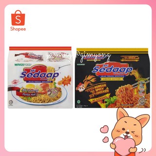 Sedaap บะหมี่เผ็ดสไตล์เกาหลี บะหมี่กึ่งสำเร็จรูป มีฮาลาล Mi SEDAAP KOREAN SPICY (ยกแพค 5 ห่อ)