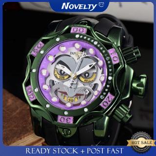 Invicta Green JOKER นาฬิกาข้อมือ กันน้ํา มีปฏิทิน สําหรับผู้ชาย