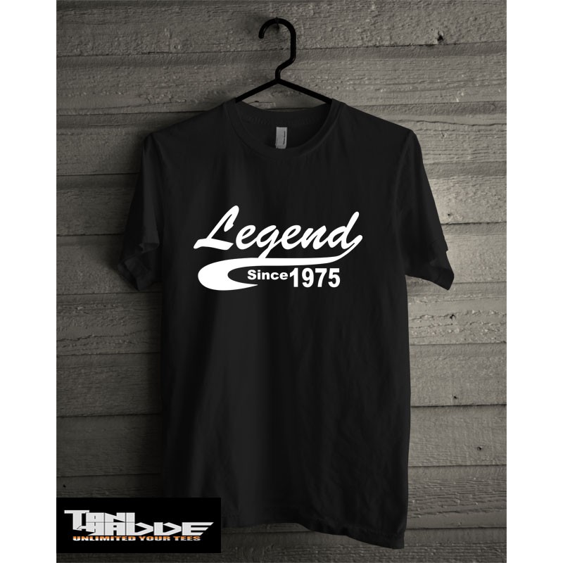 ตํานานตั้งแต่ 1975 Distro T-Shirt เสื้อยืดผู้ชายน่ารัก