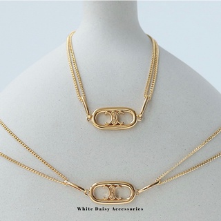 Charlot Pendant Necklace 18K Gold plated สร้อยสีทอง สร้อยผู้หญิง #WD218