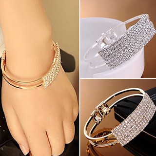 กำไลข้อมือสตรีใหม่กำไลข้อมือคริสตัลข้อมือ Bling Lady Gift