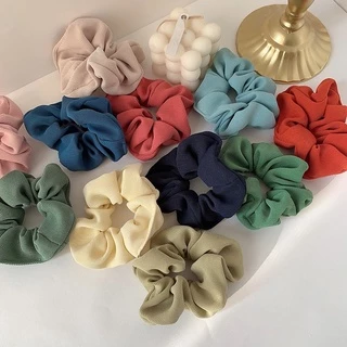 🔥พร้อมส่ง🔥 ยางรัดผม ยางมัดผมผ้าร่อง