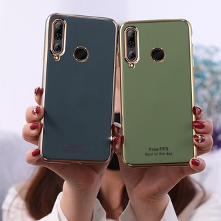 เคส Huawei Y5 Y6 Y7 Pro Y9 Prime 2018 2019 2020 กรณี แฟชั่น 6D ชุบซิลิโคนอ่อนนุ่มเคสโทรศัพท์