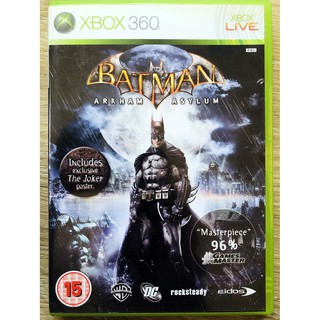 Batman Arkham Asylum แผ่น Xbox360 แท้ PAL สำหรับสายสะสม (ENG)