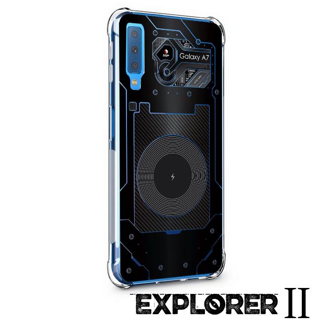 เคส สำหรับ Samsung Galaxy A7 [Explorer II Series] 3D Anti-Shock Protection TPU Case