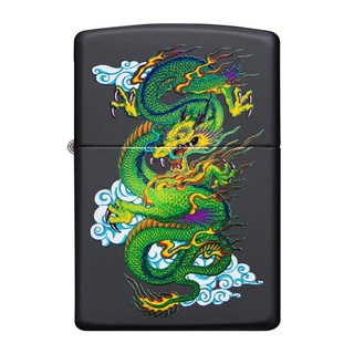 Zippo ไฟแช็กรุ่น 29839 Black Matte Dragon ของแท้ รับประกันตลอดชีวิต นำเข้าและจำหน่ายโดยตัวแทนจำหน่าย