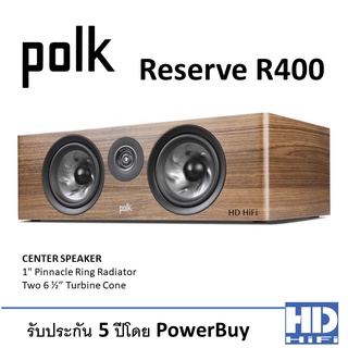 Polk Reserve R400 Center Speaker Walnut