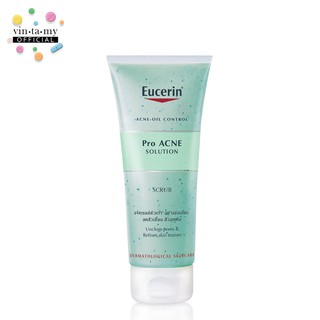 [พร้อมส่ง] Eucerin(ยูเซอริน) Pro ACNE SOLUTION SCRUB ขนาด 100 ml. [EXP.06/2022]