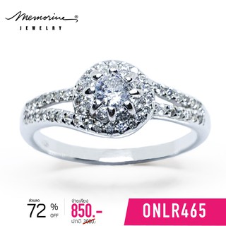 Memorine Jewelry แหวนเงินแท้ 925 ฝังเพชรสวิส (CZ) : ONLR465