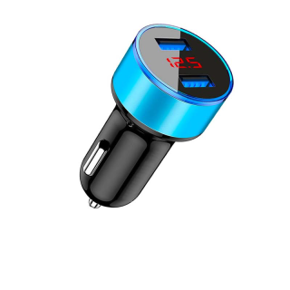 HdoorLink ที่ชาร์จในรถ 3.1A USB 2 พอร์ต อะแดปเตอร์ที่ชาร์จโทรศัพท์ จอแสดงผล LED ชาร์จไว สากล