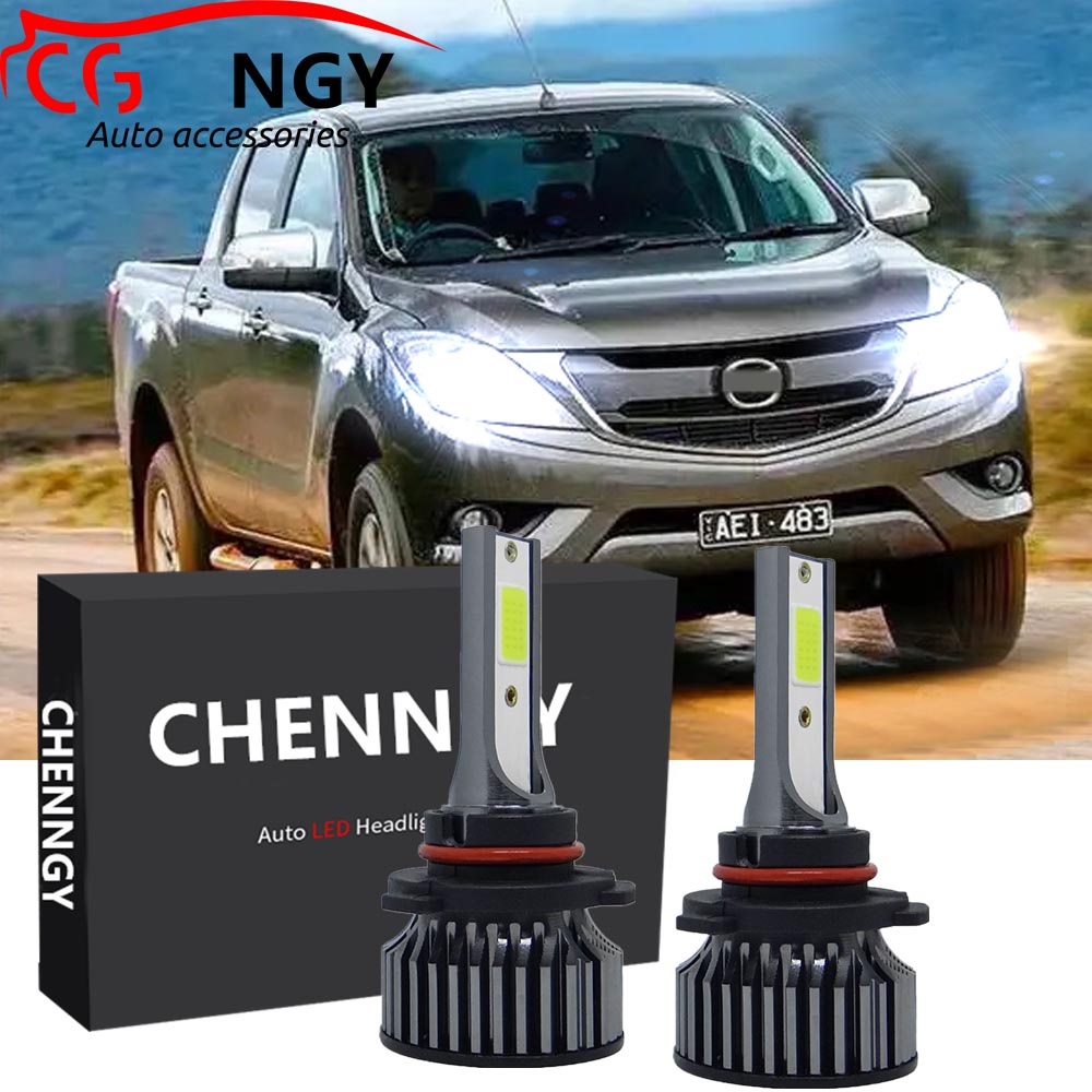 สําหรับ Mazda BT50 (ปี 2014 - 2019) หลอดไฟหน้า LED ด้านหน้า 6000K 12V-24V สีขาวสว่าง Qty2