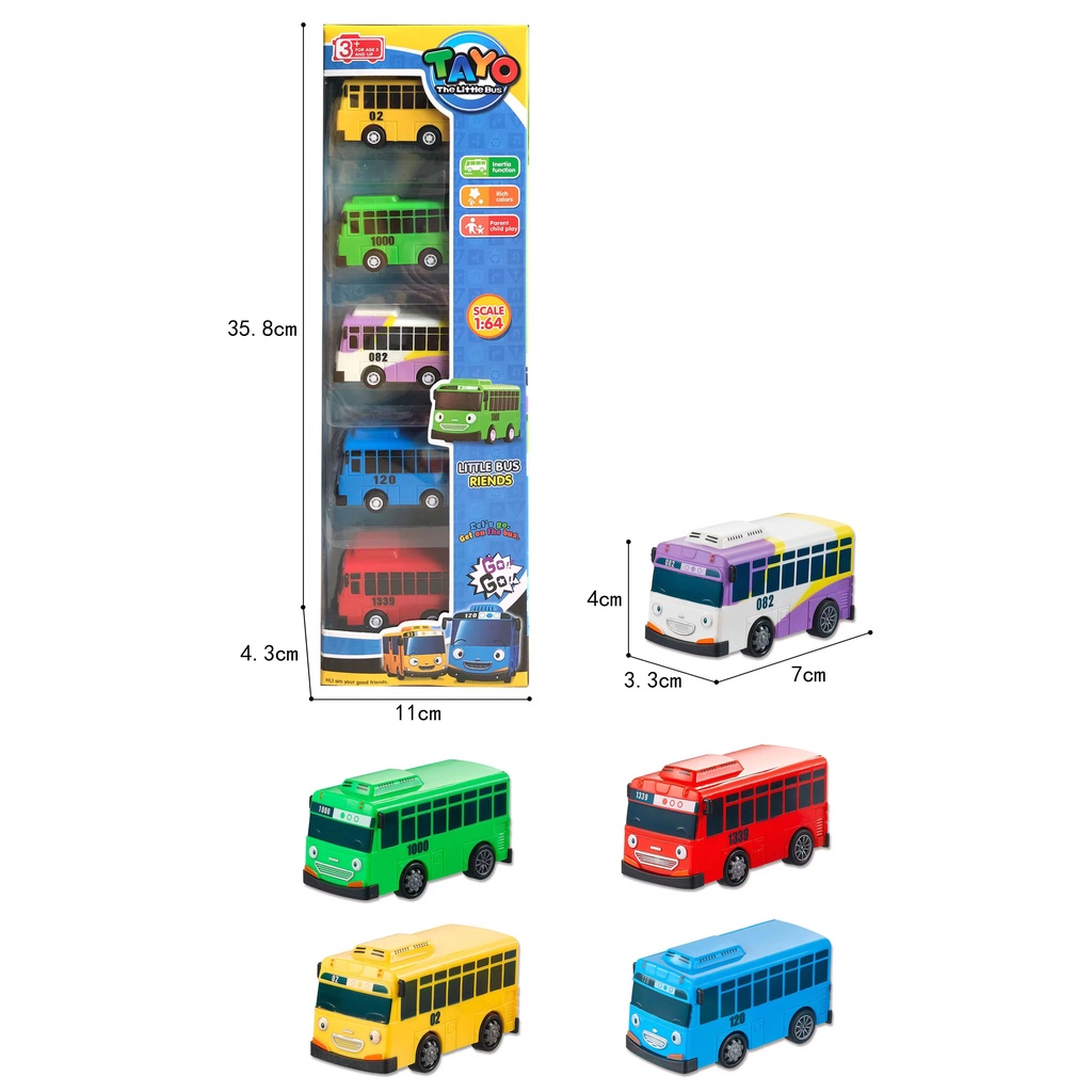 ของเล่นรถบัส Tayo the Little Bus เปิดหลังได้ รูปที่ 8