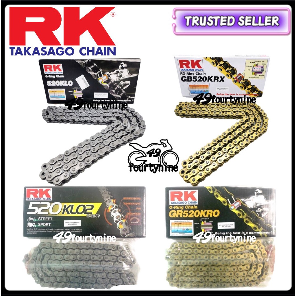 RK ORING CHAIN GR520KRO GB520KRX 520KLO 520KLO2 520 RANTAI O RING