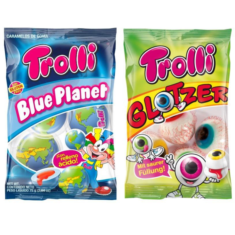 ( แพ ็ ค 4 เม ็ ด ) Pop Eye &amp; Planet Trolli Eye Gummies