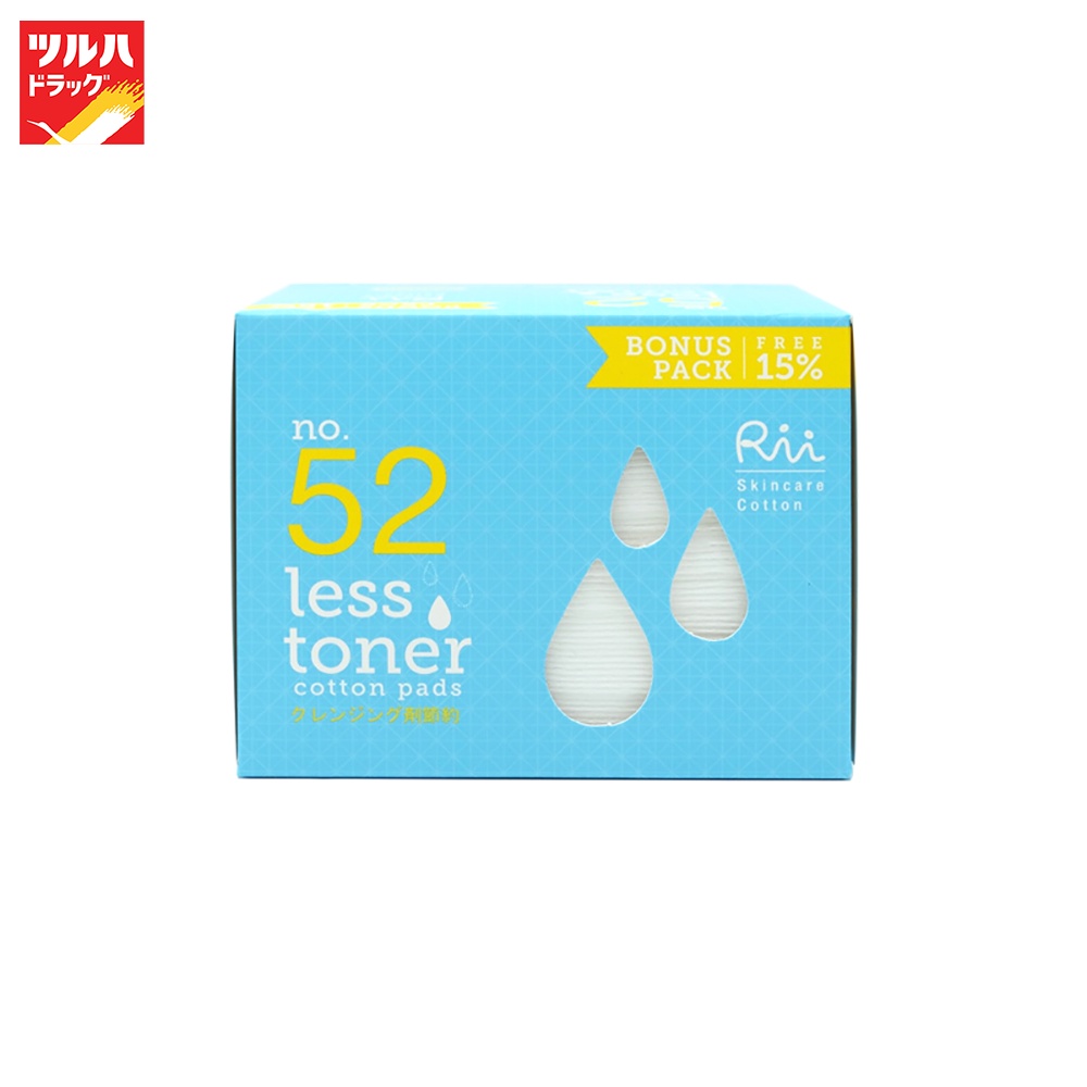 ริอิ สำลีแผ่น รุ่นเลสโทนเนอร์ 52 120แผ่น/RII 52 Less Toner Cotton Pads 120 pcs