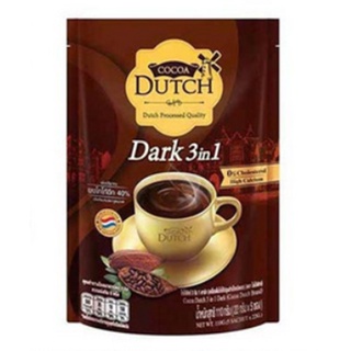 Cocoa Dutch 3in1 Dark  22 g. x 5 sachets.110 g.โกโก้ดัทช์ 3in1 ดาร์ก เครื่องดื่มช็อคโกแลต อาหาร