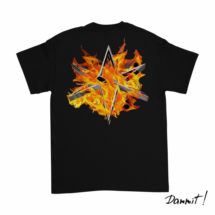 เสื้อยืดวง Bring Me To Horizon Blazed | เสื้อยืด Bring Me To Horizon Music - สีดํา